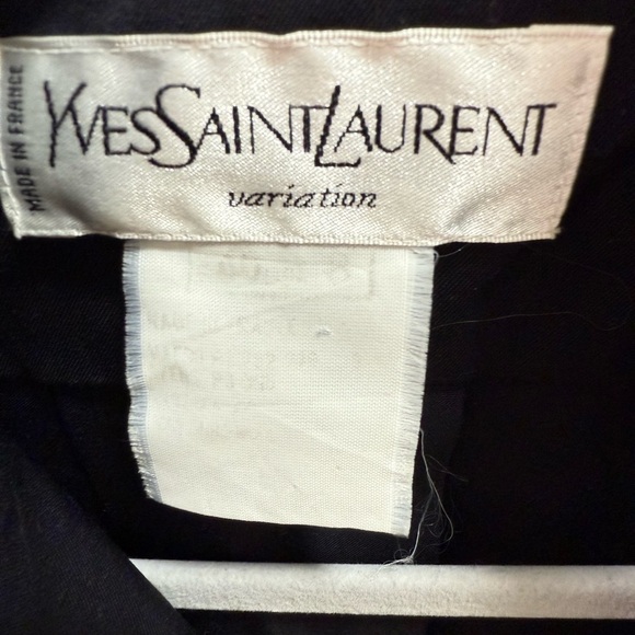 Yves Saint Laurent Dark Blue Military Jacket - Picture 2 of 4
